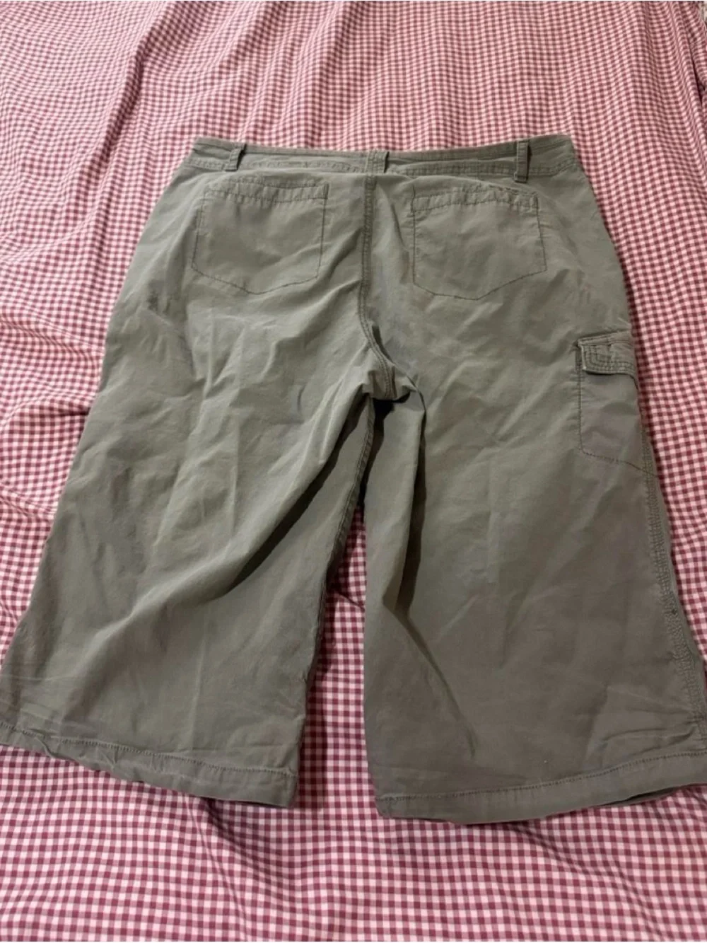 Y2K DKNY Cargo Jorts - Olive